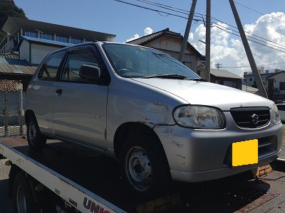 愛車買取り スズキアルト 3千円 錆、穴あき多数 愛車買取り スズキアルト 3千円 錆、穴あき多数