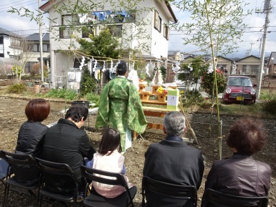 富士宮市粟倉にて地鎮祭をしました。