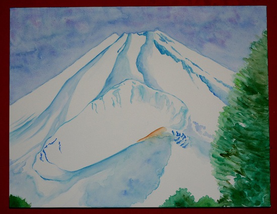 シリーズで描く「富士山・宝永噴火口」」
