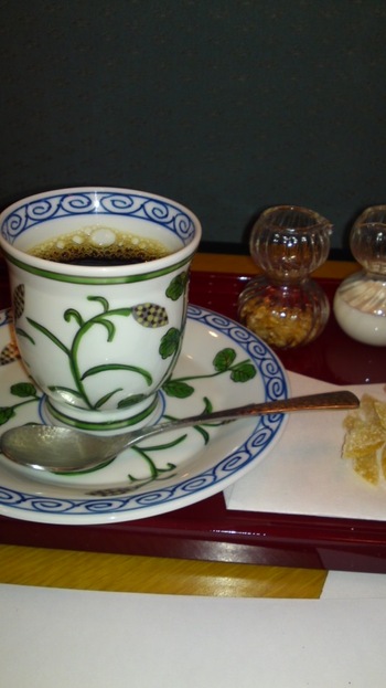 今度はコーヒー