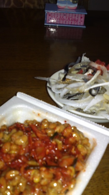 キムチ納豆とフグ♪
