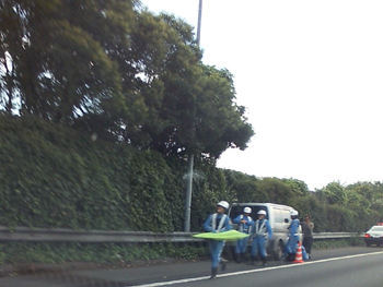 東名事故現場