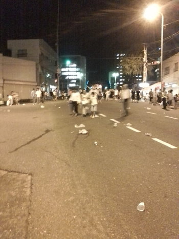 花火打ち上げ