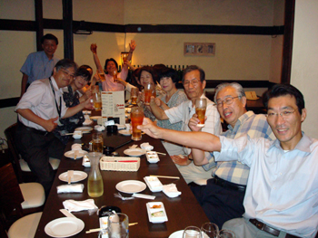 翌日まで懇親会