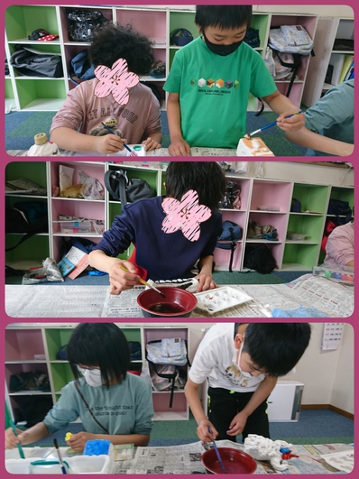 リベンジ貯金箱作り ~2日目~ リベンジ貯金箱作り ~2日目~