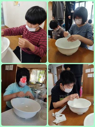 春のスライム作り 春のスライム作り