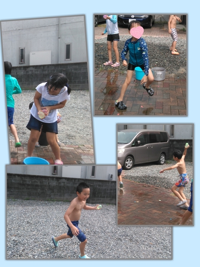 水風船バトル(`・ω・´) 水風船バトル(`・ω・´)