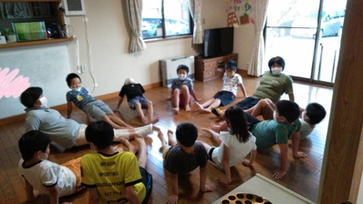 準備運動もばっちり!! 準備運動もばっちり!!