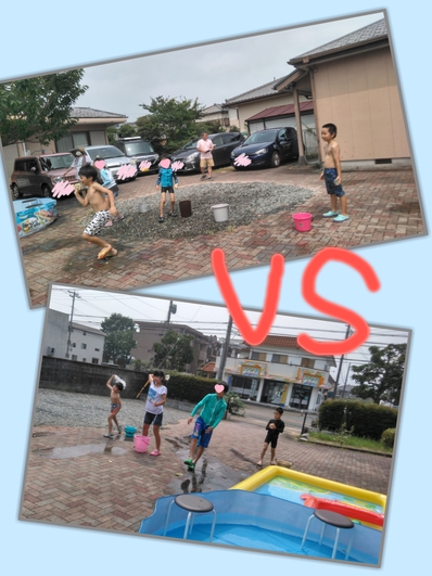 水風船バトル(`・ω・´) 水風船バトル(`・ω・´)