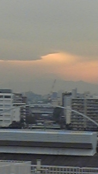 茜色の富士山