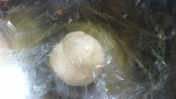 石窯ピザ焼き準備