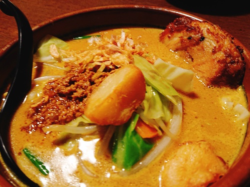 北海道味噌野菜カレーらーめん!/麺場 千代商店@富士市! 北海道味噌野菜カレーらーめん!/麺場 千代商店@富士市!