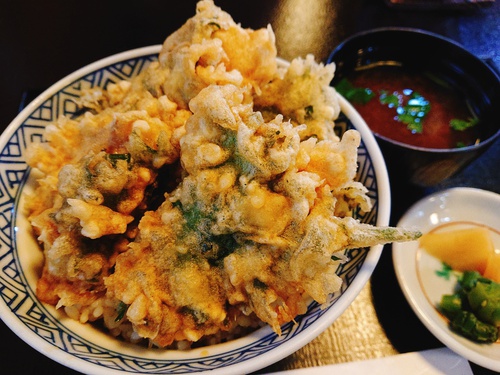牡蠣の大葉揚げ丼~浜名湖の旬の味~/味匠 天宏@磐田市 牡蠣の大葉揚げ丼~浜名湖の旬の味~/味匠 天宏@磐田市
