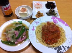昨日の朝飯と