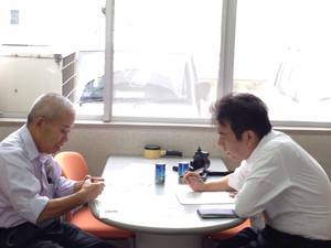 富士ニュースの取材が来ました(^。^) 富士ニュースの取材が来ました(^。^)