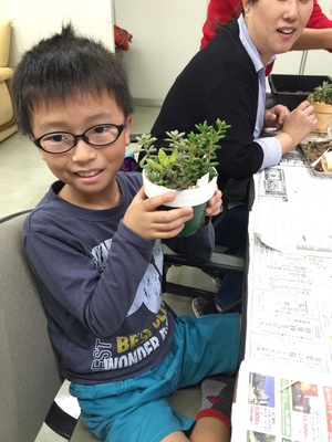 多肉寄せ植えワークショップの様子 多肉寄せ植えワークショップの様子