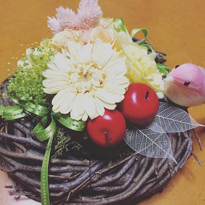 レッスン報告:「イースターアレンジ」沼津市 イースターアレンジ