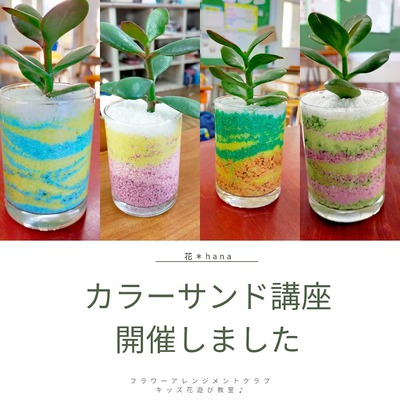 レッスン風景 : 「カラーサンド」沼津市 レッスン風景 : 「カラーサンド」沼津市