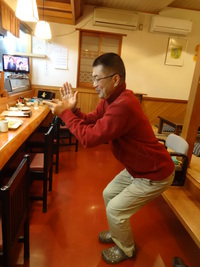 幸運のポーズ（＾◇＾）