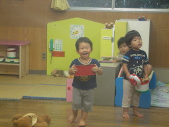 お迎え♪