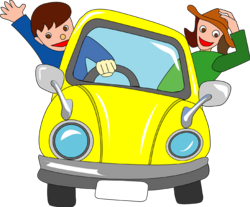 隣の家に新車が来たみたい!