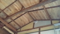 垂木風（たるきふう）天井が出来たの巻き