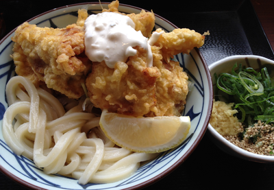 タル鶏天ぶっかけうどん♪♪