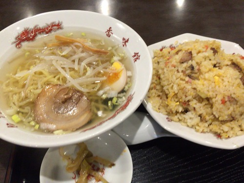 台湾料理店さんでラーメンチャーハン♪♪