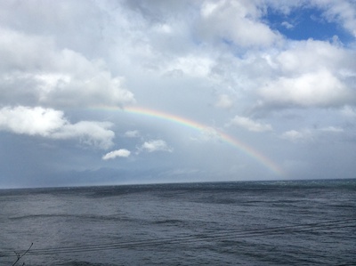 海から虹がーッ(≧∇≦) 海から虹がーッ(≧∇≦)