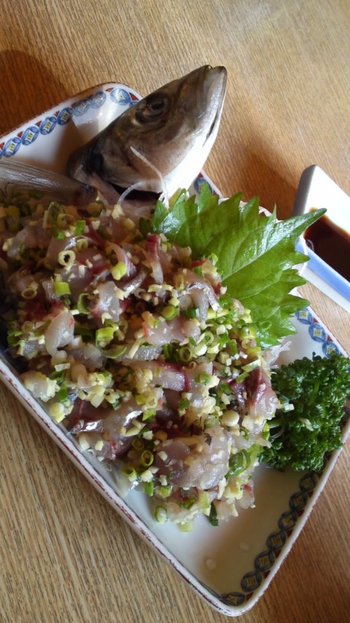 鯵のたたきを
