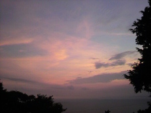 今日の夕焼け