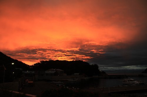 宇久須港夕景8月8日 宇久須港夕景8月8日