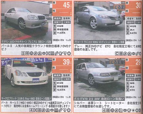 カーセンサー掲載車両