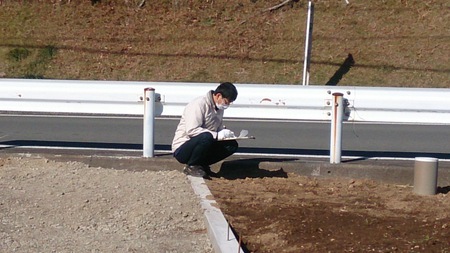 T様邸の敷地調査 T様邸の敷地調査