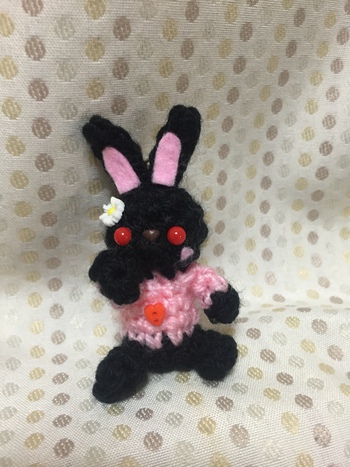 黒うさぎさん完成乁( ˙ω˙ 乁) 黒うさぎさん完成乁( ˙ω˙ 乁)