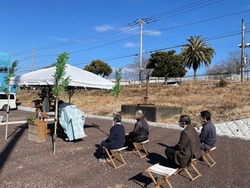 【大寒の地鎮祭】 【大寒の地鎮祭】