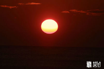19日の夕陽1