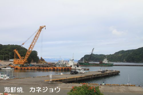 宇久須港の朝17日