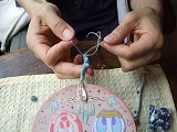 平編みブレスレット