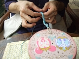 平編みブレスレット