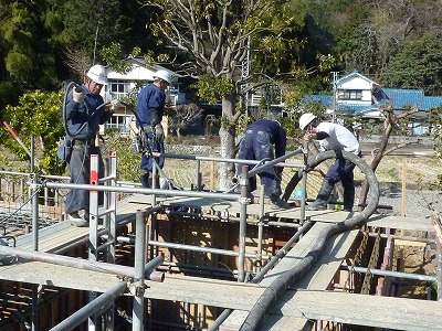 S様邸 基礎工事 コンクリート打設