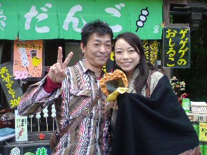 煎餅食べながら点滴中