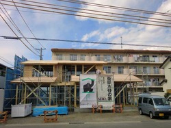 「重量木骨の家」上棟しました
