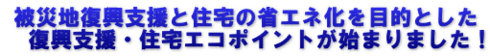 復興支援・住宅エコポイント