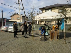 「地鎮祭」寒かったです