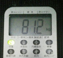 朝体重・・・・