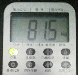 朝体重・・・