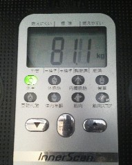 朝体重・・・・