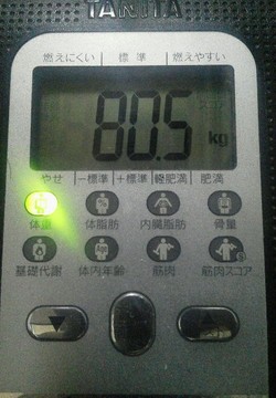 朝体重・・・