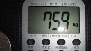 おはようございます。朝体重